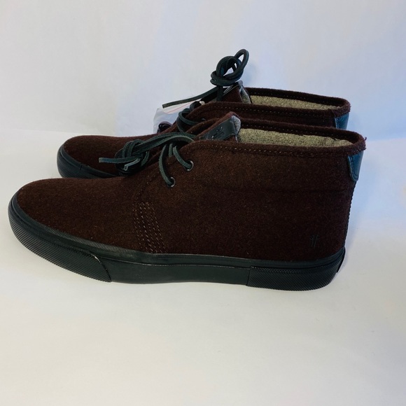 BRAND NEW FRYE men Ludlow high sneaker shoes wool - Picture 3 of 8